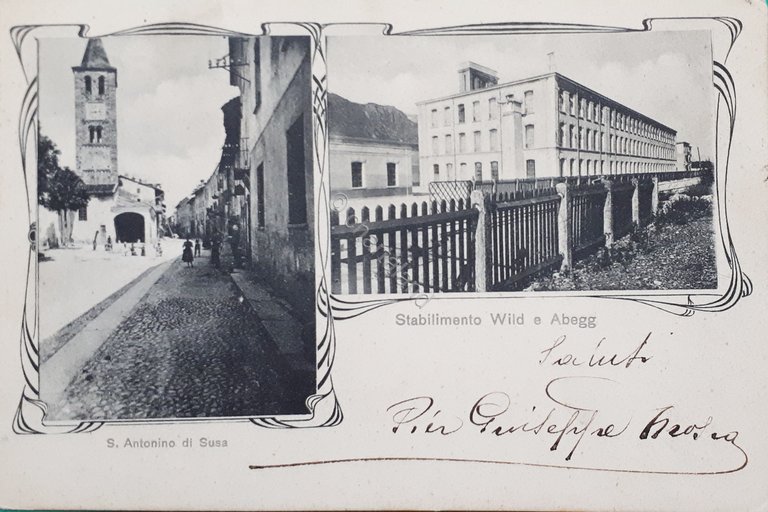 Cartolina - Stabilimento Wild e Abegg - S. Antonino di …