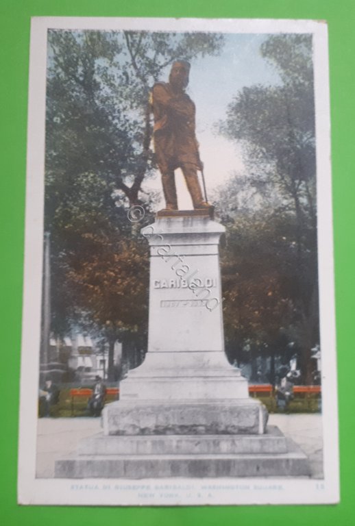 Cartolina - Statua di G. Garibaldi - Washington Square - …