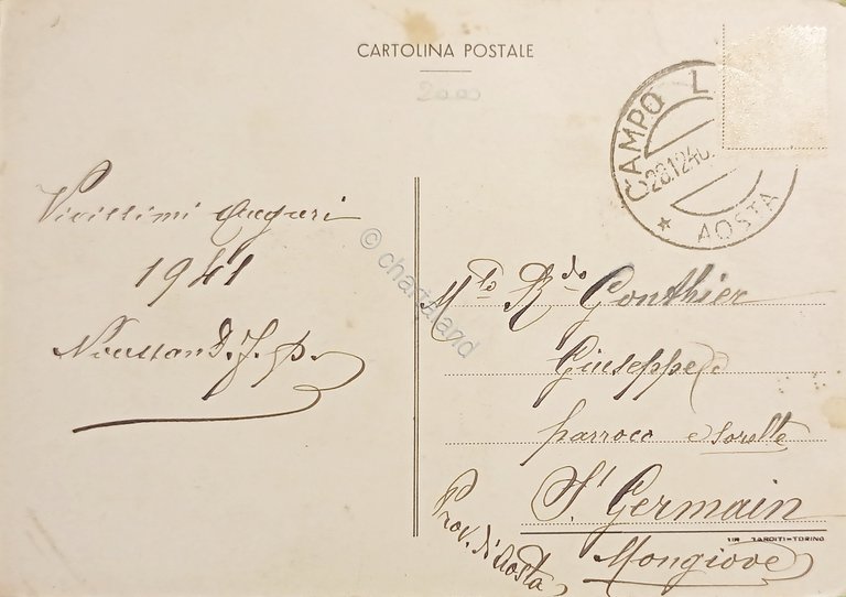 Cartolina - Statua Miracolosa della Madonnina delle Nevi - Miserin …