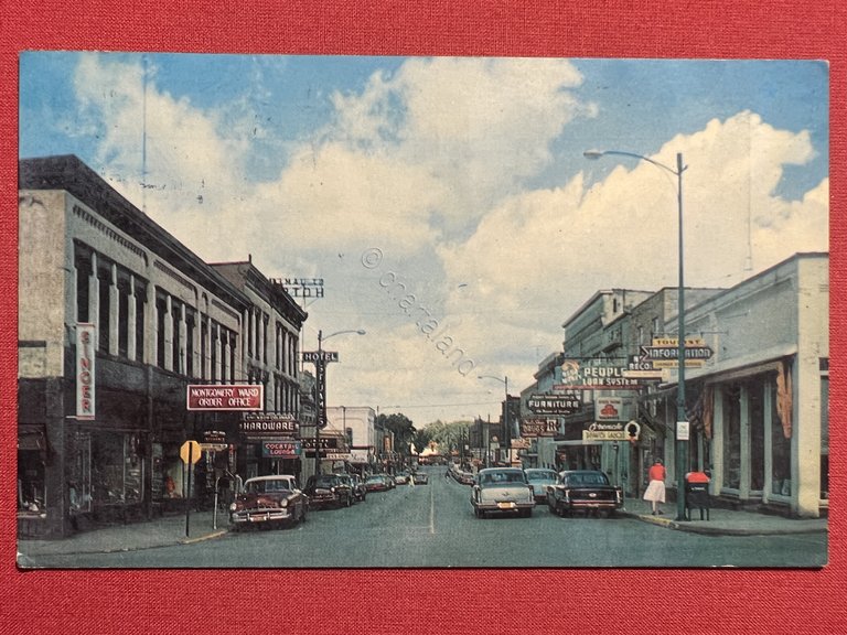 Cartolina - Suffolk Street - Ironwood, Michigan - 1971