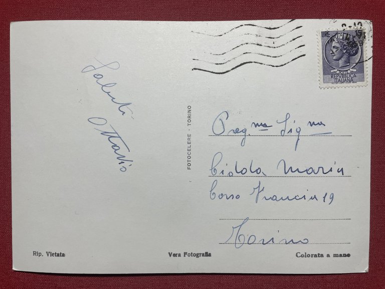 Cartolina - Susa - Piazza IV Novembre sullo sfondo il …