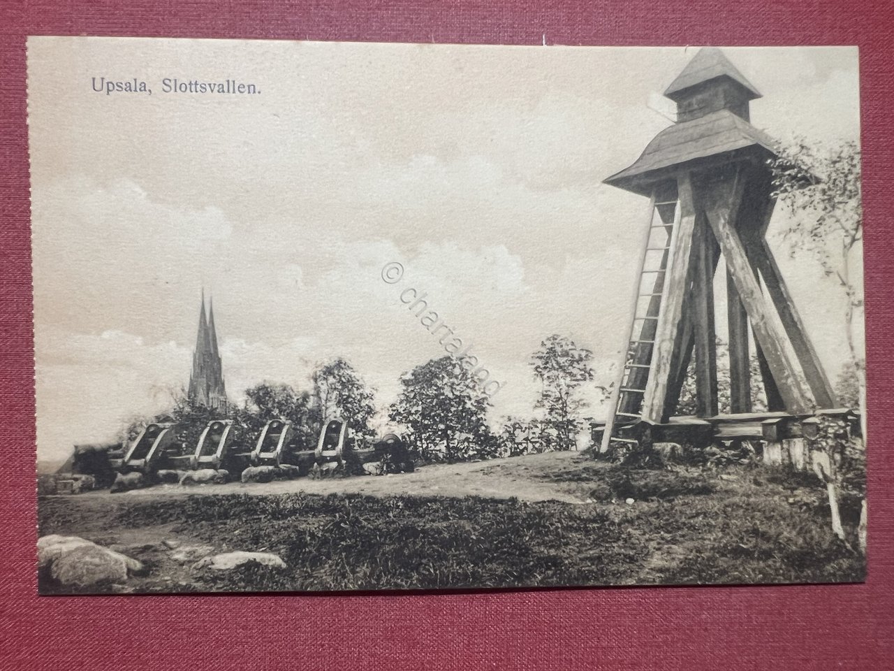 Cartolina - Svezia - Uppsala - Slott Vallen - 1930 … | Immagine principale