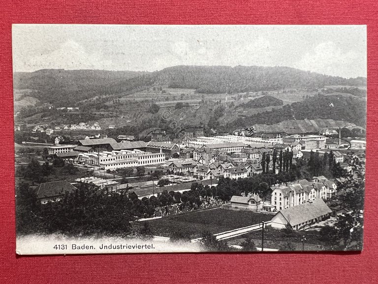 Cartolina - Svizzera - Baden - Industrie Viertel - 1908 | Immagine Gallery 3