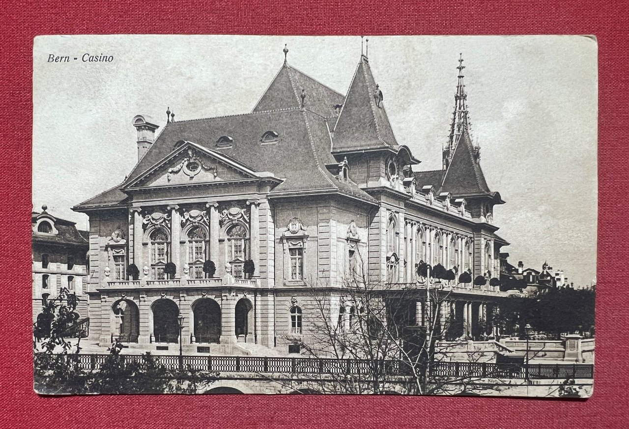 Cartolina - Svizzera - Bern - Casino - 1910 ca. | Immagine principale
