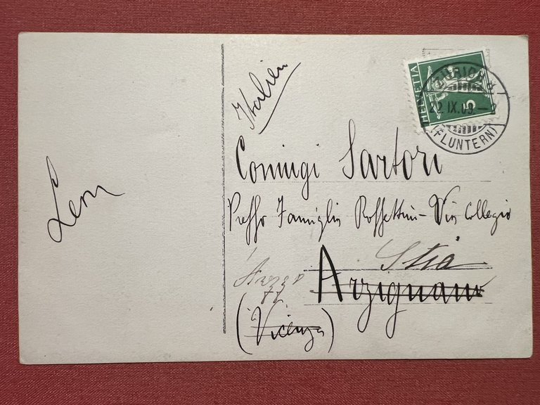 Cartolina - Svizzera - Berna - 1909 | Immagine Gallery 2
