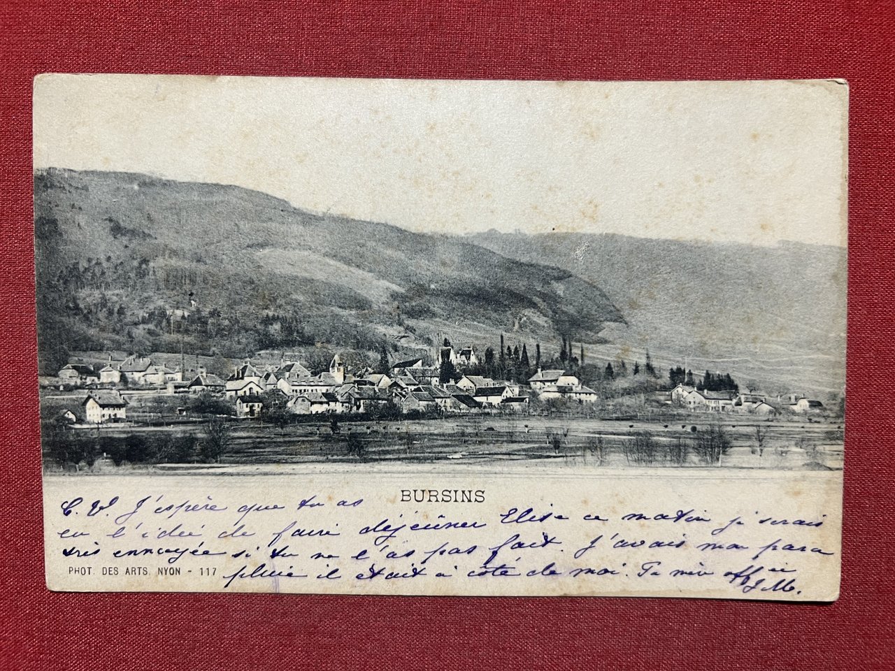 Cartolina - Svizzera - Bursins - 1900