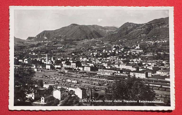 Cartolina - Svizzera - Chiasso visto dalla Stazione Internazionale - …