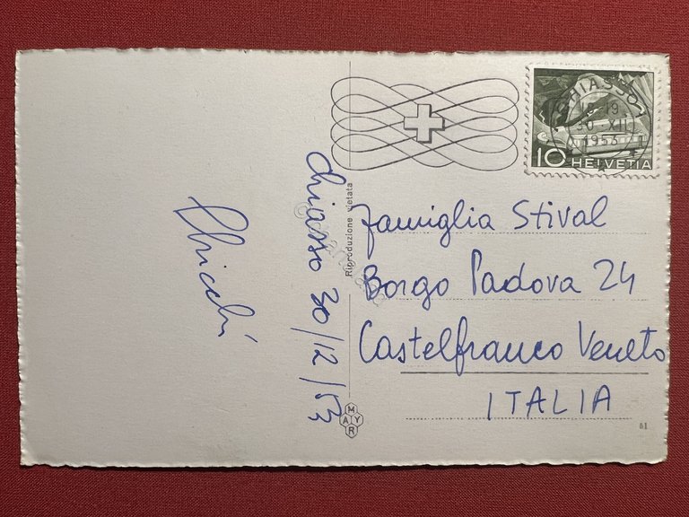 Cartolina - Svizzera - Chiasso visto dalla Stazione Internazionale - …