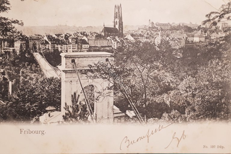 Cartolina - Svizzera - Fribourg - 1902