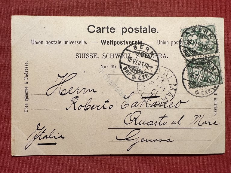 Cartolina - Svizzera - Gruss aus Bern - Untere Stadt …