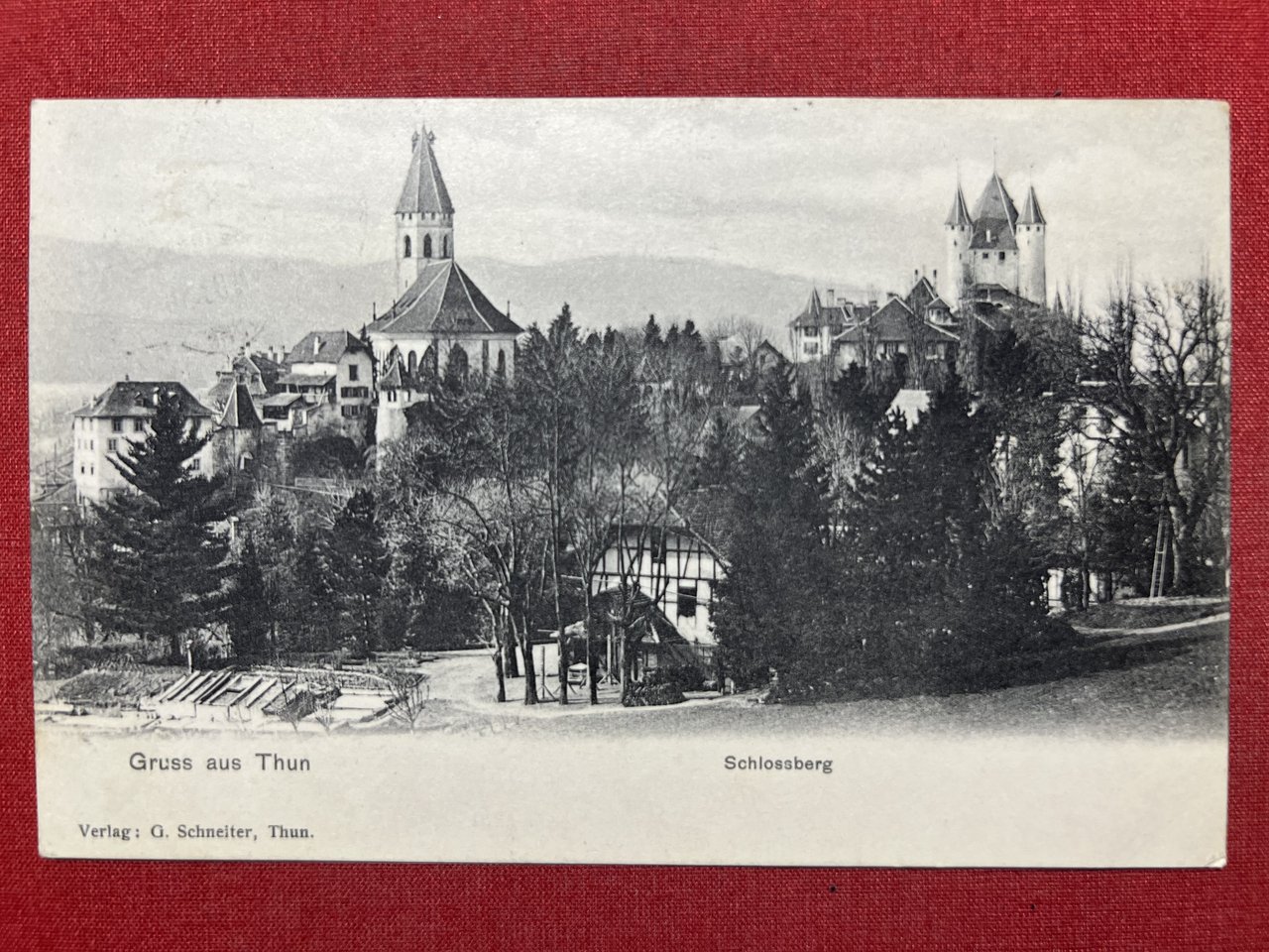 Cartolina - Svizzera - Gruss aus Thun - Schlossberg - …