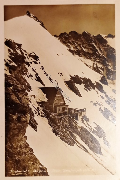 Cartolina - Svizzera - Jungfraubahn - Berghaus - Station Jungfraujoch …