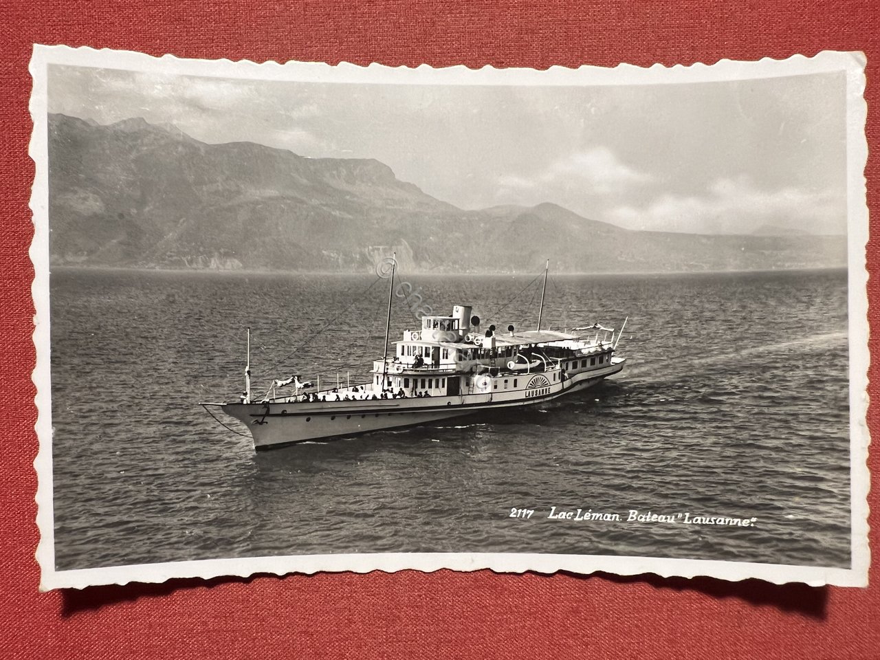 Cartolina - Svizzera - Lac Léman - Bateau Lausanne - …