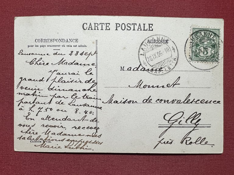 Cartolina - Svizzera - Lausanne - L'Université - 1906