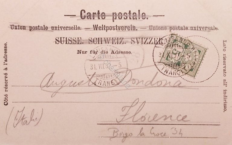 Cartolina - Svizzera - Lausanne - Statue de Guillaume Tell …