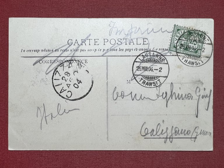 Cartolina - Svizzera - Lausanne et les Alpes de Savoie …