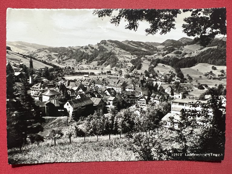 Cartolina - Svizzera - Lichtensteig - 1952