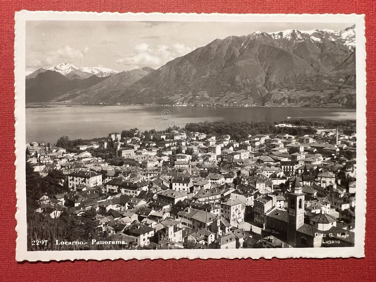 Cartolina - Svizzera - Locarno - Panorama - 1951
