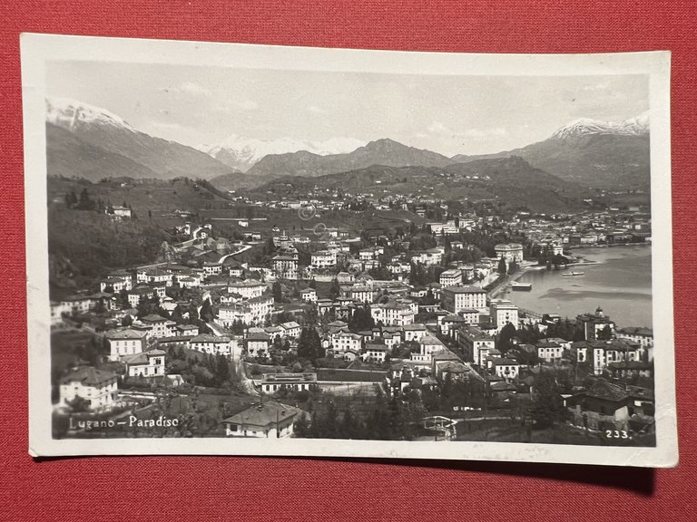 Cartolina - Svizzera - Lugano - Paradiso - 1933