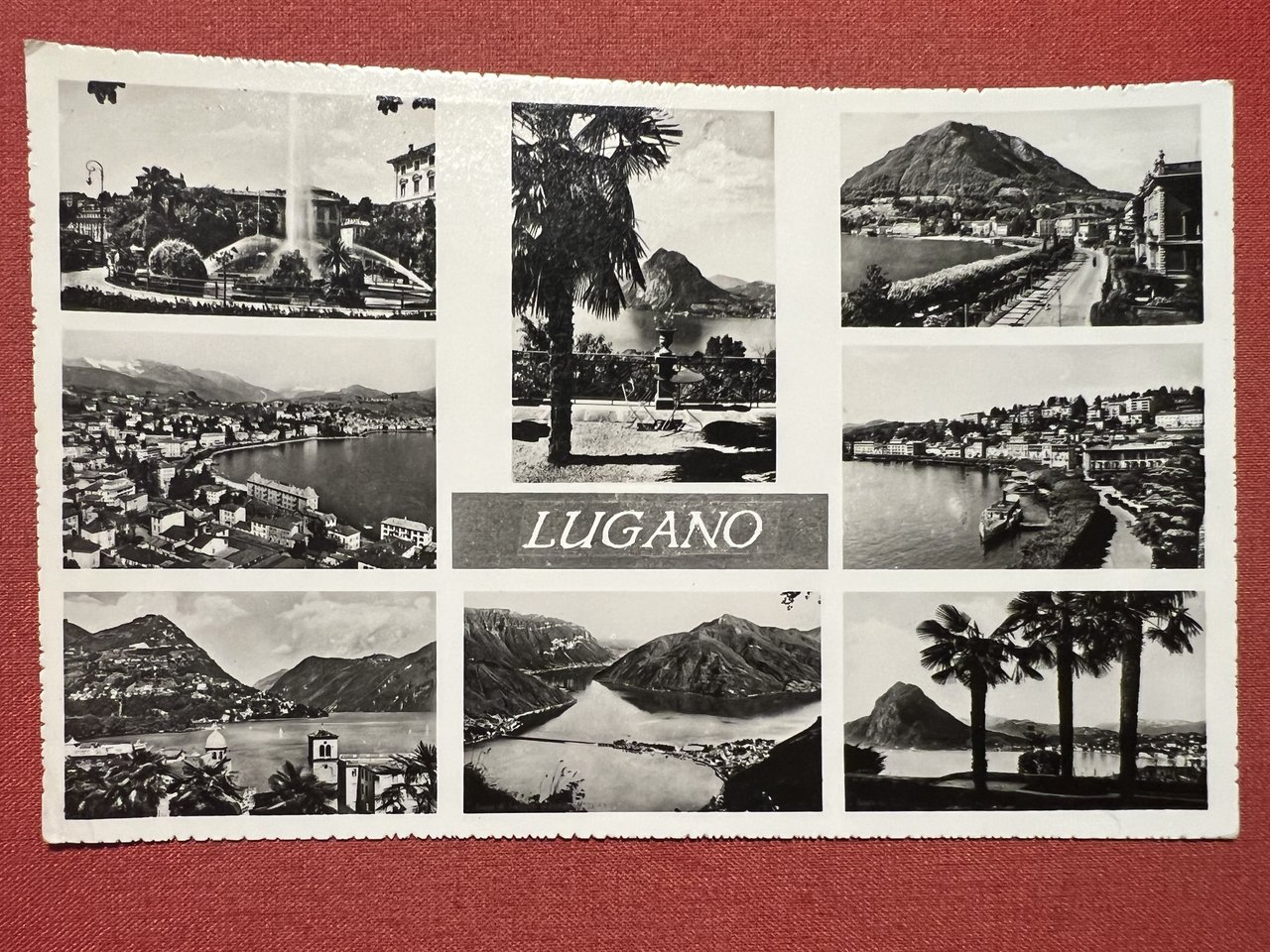 Cartolina - Svizzera - Lugano - Vedute diverse - 1951 | Immagine principale