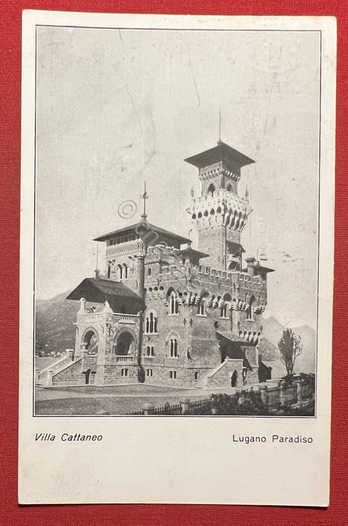 Cartolina - Svizzera - Lugano Paradiso - Villa Cattaneo - …