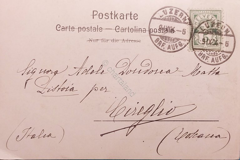 Cartolina - Svizzera - Luzern - Lowendenkmal - 1904