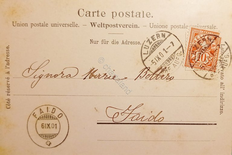 Cartolina - Svizzera - Luzern - Promenade und Rigi - …