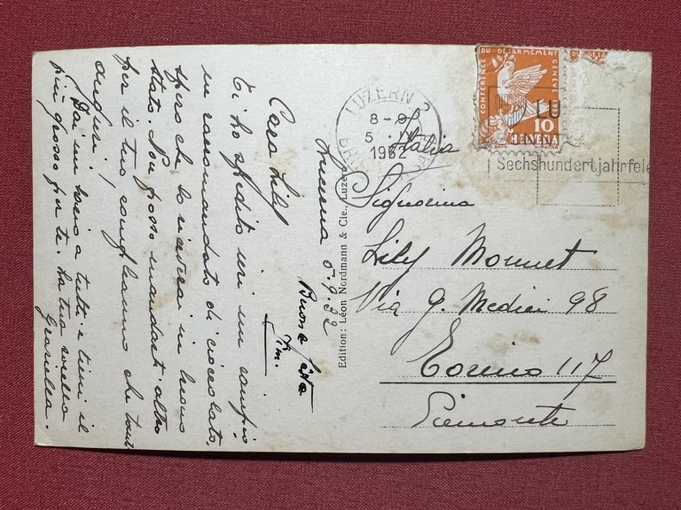 Cartolina - Svizzera - Luzern und Rigi - 1932