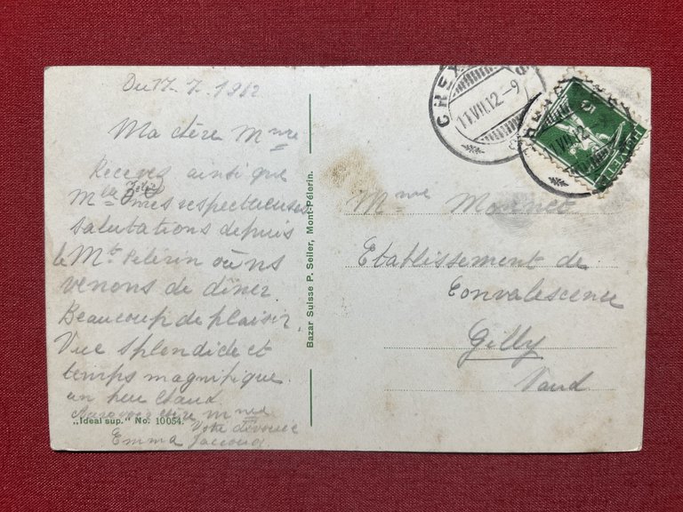 Cartolina - Svizzera - Mont-Pélerin - Parc du Pélerin Palace …