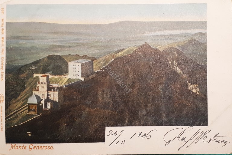 Cartolina - Svizzera - Monte Generoso - 1906
