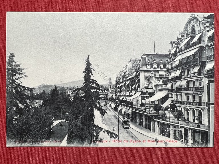 Cartolina - Svizzera - Montreux - Hotel du Cygne et …