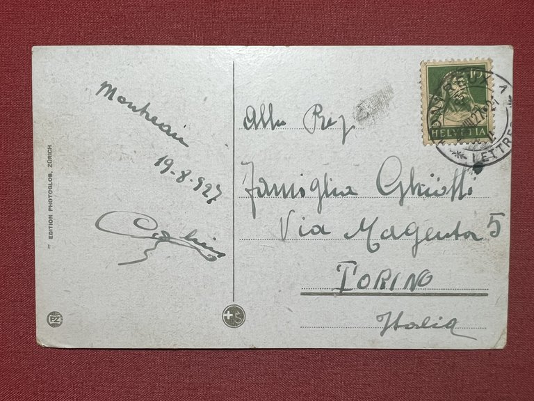 Cartolina - Svizzera - Montreux - Le Quai - 1927