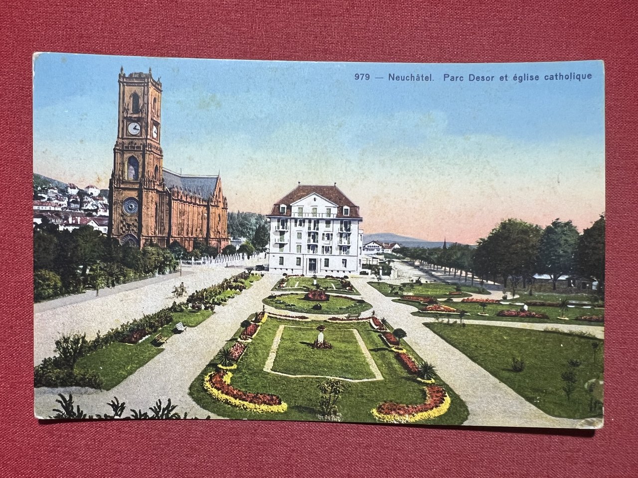 Cartolina - Svizzera - Neuchâtel - Parc Desor et église … | Immagine principale