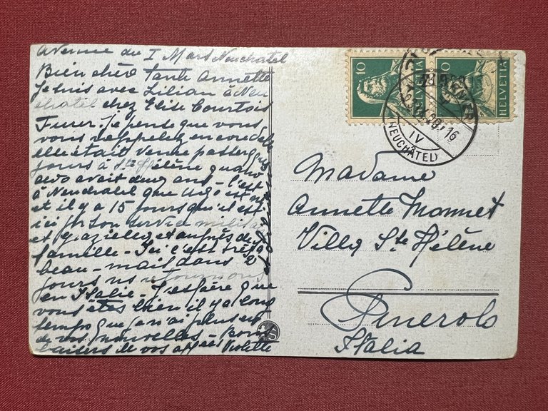 Cartolina - Svizzera - Neuchâtel - Quai Osterwald - 1920