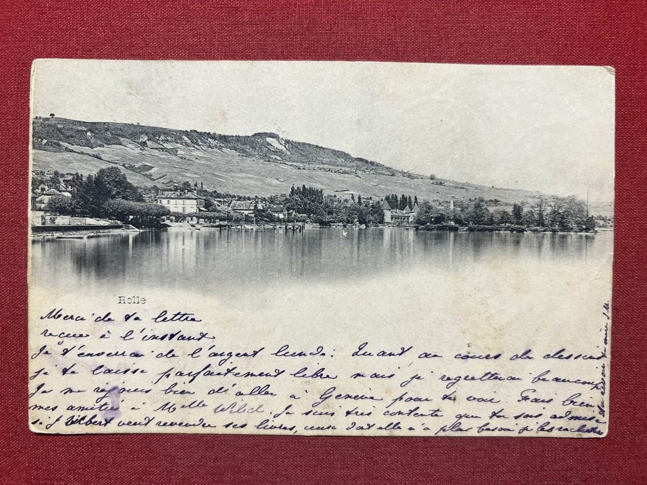 Cartolina - Svizzera - Rolle - Panorama - 1898