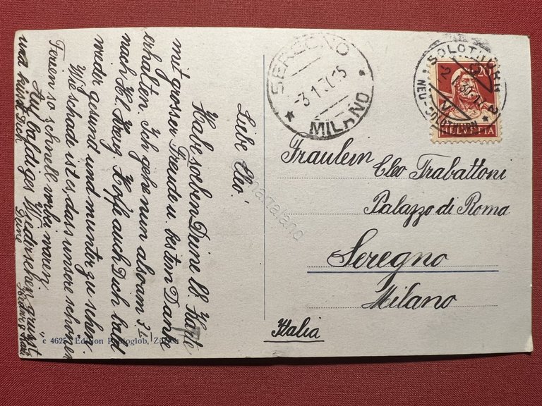 Cartolina - Svizzera - Solothurn - 1926