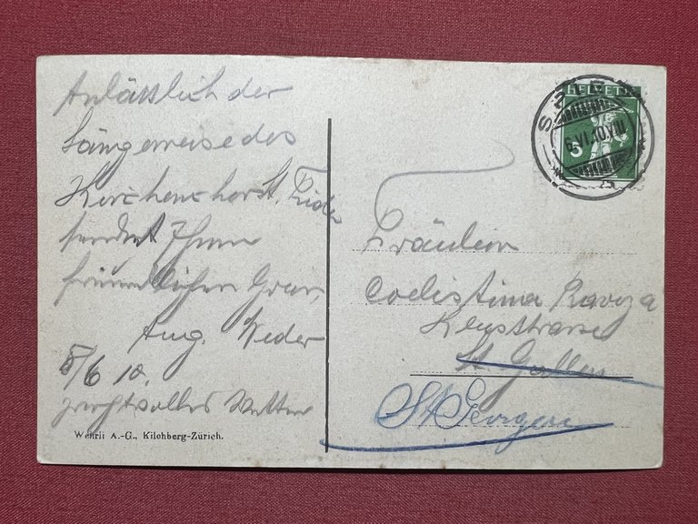 Cartolina - Svizzera - Spiez und der Niesen - 1910