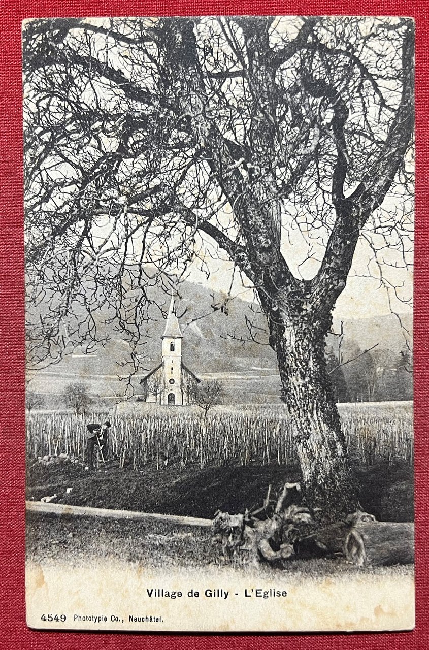 Cartolina - Svizzera - Village de Gilly - L'Eglise - …