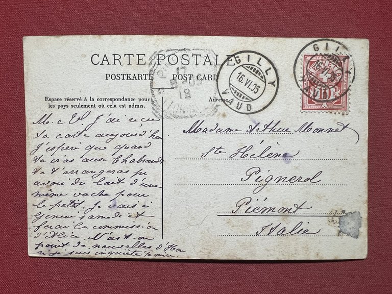 Cartolina - Svizzera - Village de Gilly - L'Eglise - …