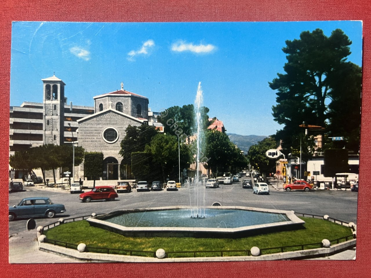 Cartolina - Teramo - Piazza Garibaldi - 1970