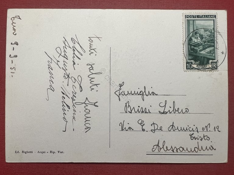 Cartolina - Terzo D'Acqui ( Alessandria ) - Panorama - …