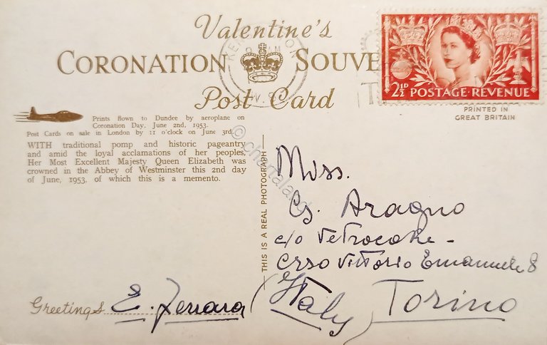 Cartolina - The Queen and the Duke of Edinburgh In …