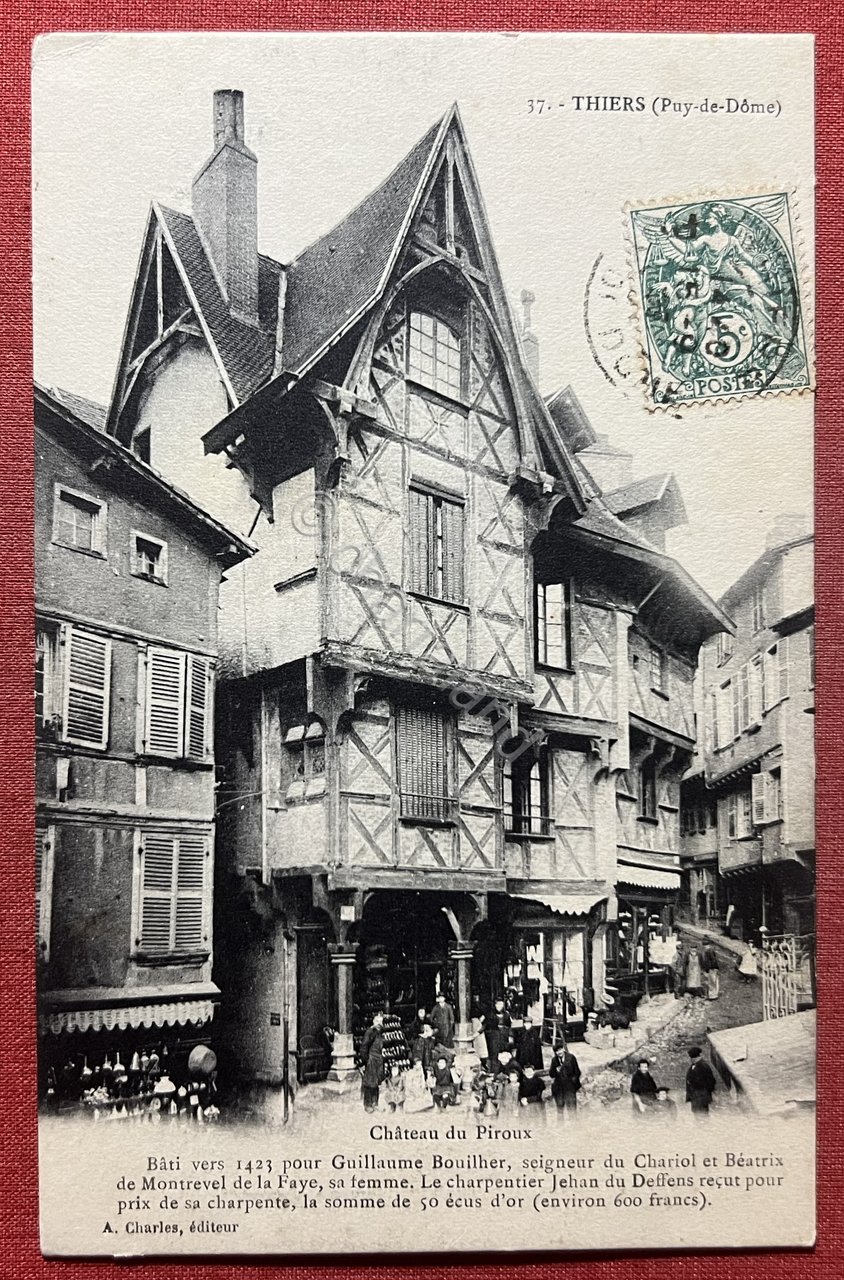 Cartolina - Thiers ( Puy-de-Dome ) - Chateau du Piroux …