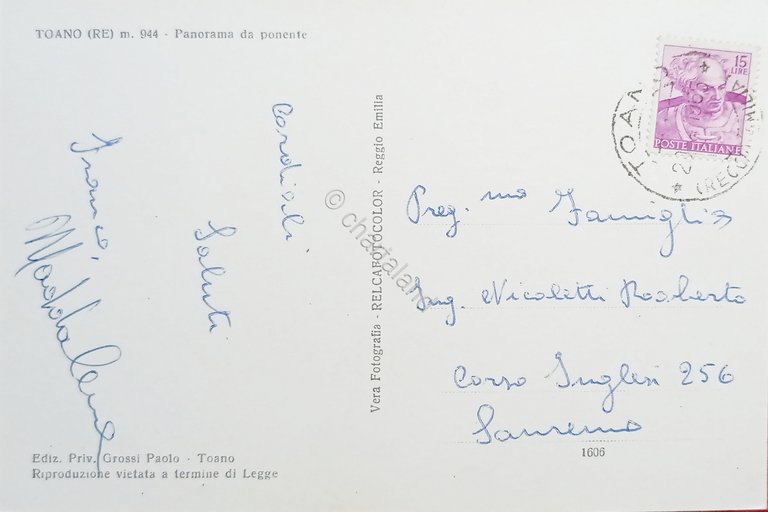 Cartolina - Toano ( Reggio Emilia ) - Panorama da …
