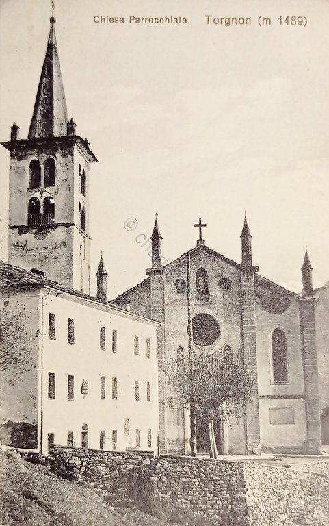 Cartolina - Torgnon ( Valtournenche ) - Chiesa Parrocchiale - …