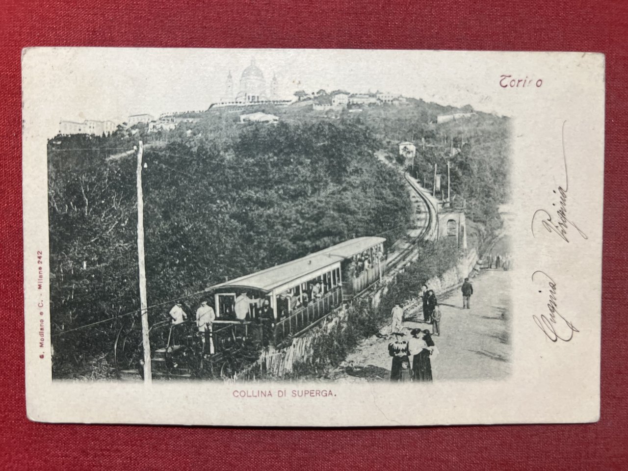 Cartolina - Torino - Collina di Superga - 1901