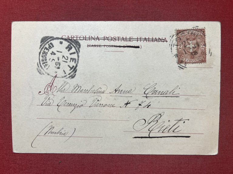 Cartolina - Torino - Collina di Superga - 1901