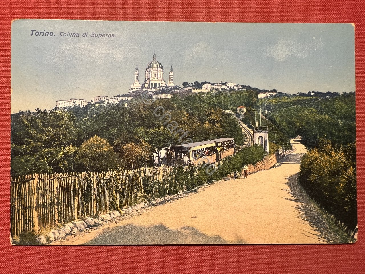 Cartolina - Torino - Collina di Superga - 1913