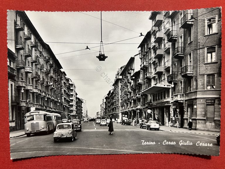 Cartolina - Torino - Corso Giulio Cesare 1950 ca.