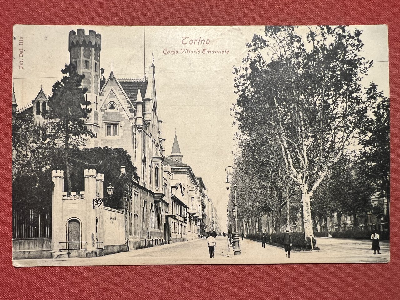 Cartolina - Torino - Corso Vittorio Emanuele - 1907 | Immagine principale